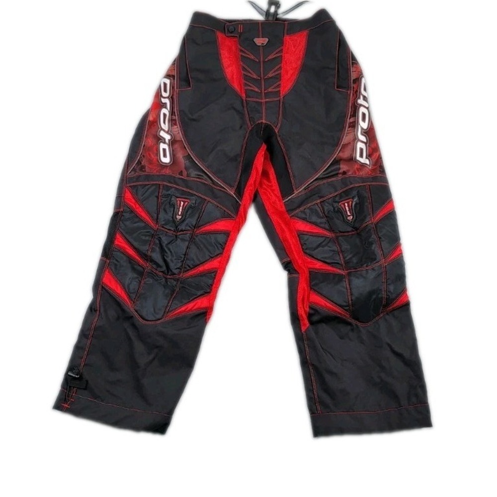 Proto Professional Paintball Pants Size Medium Excellent Condition Black And Red